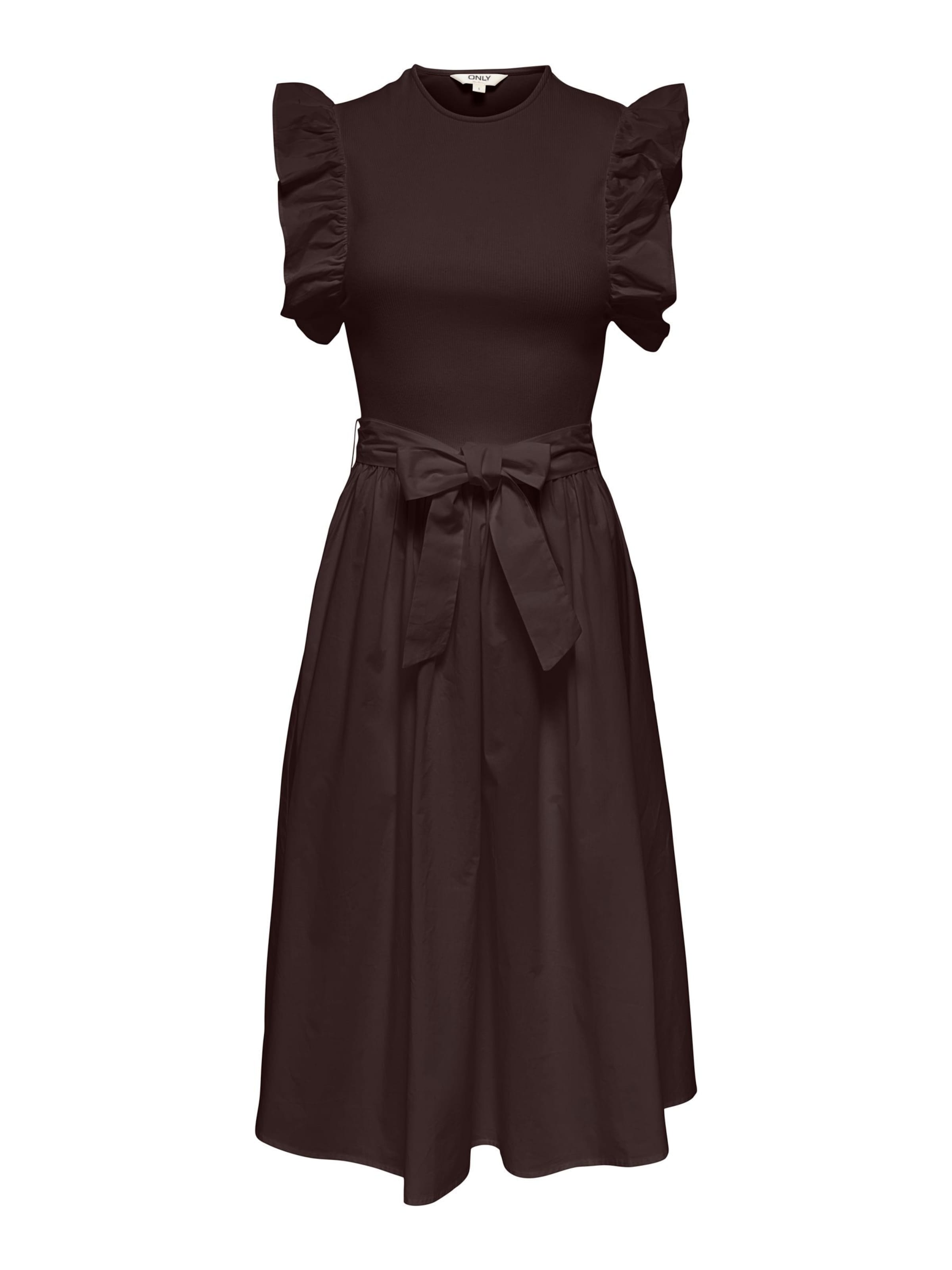 ONLY - Vestido 'ONLAVALORA' en marrón: frente