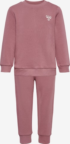 Hummel Sweatsuit 'SANTO' in Pink: front