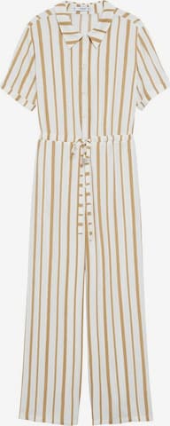 MANGO Jumpsuit 'Ray' in Beige: voorkant