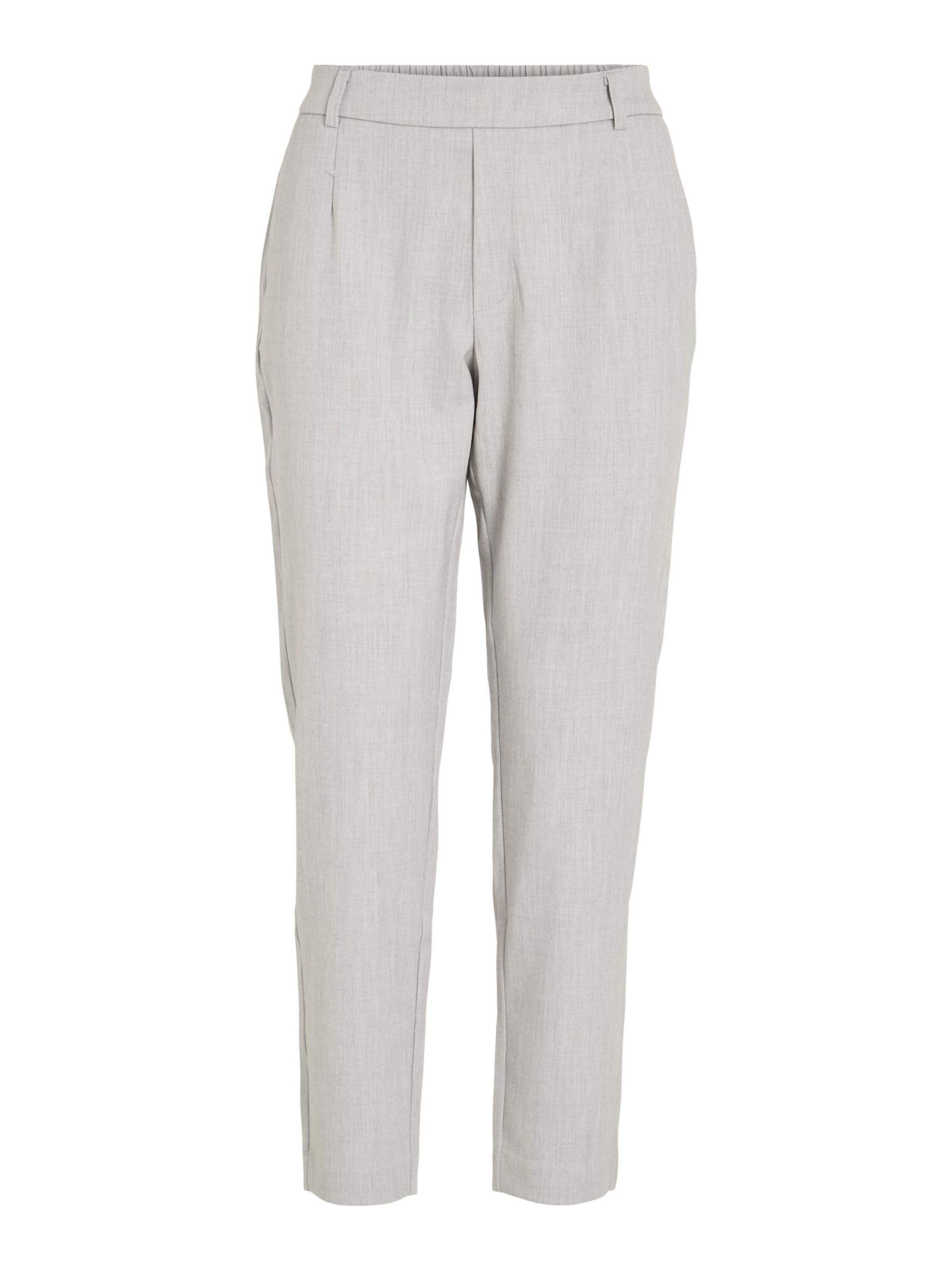 VILA Veckad byxa 'Varone' i grå: framsida