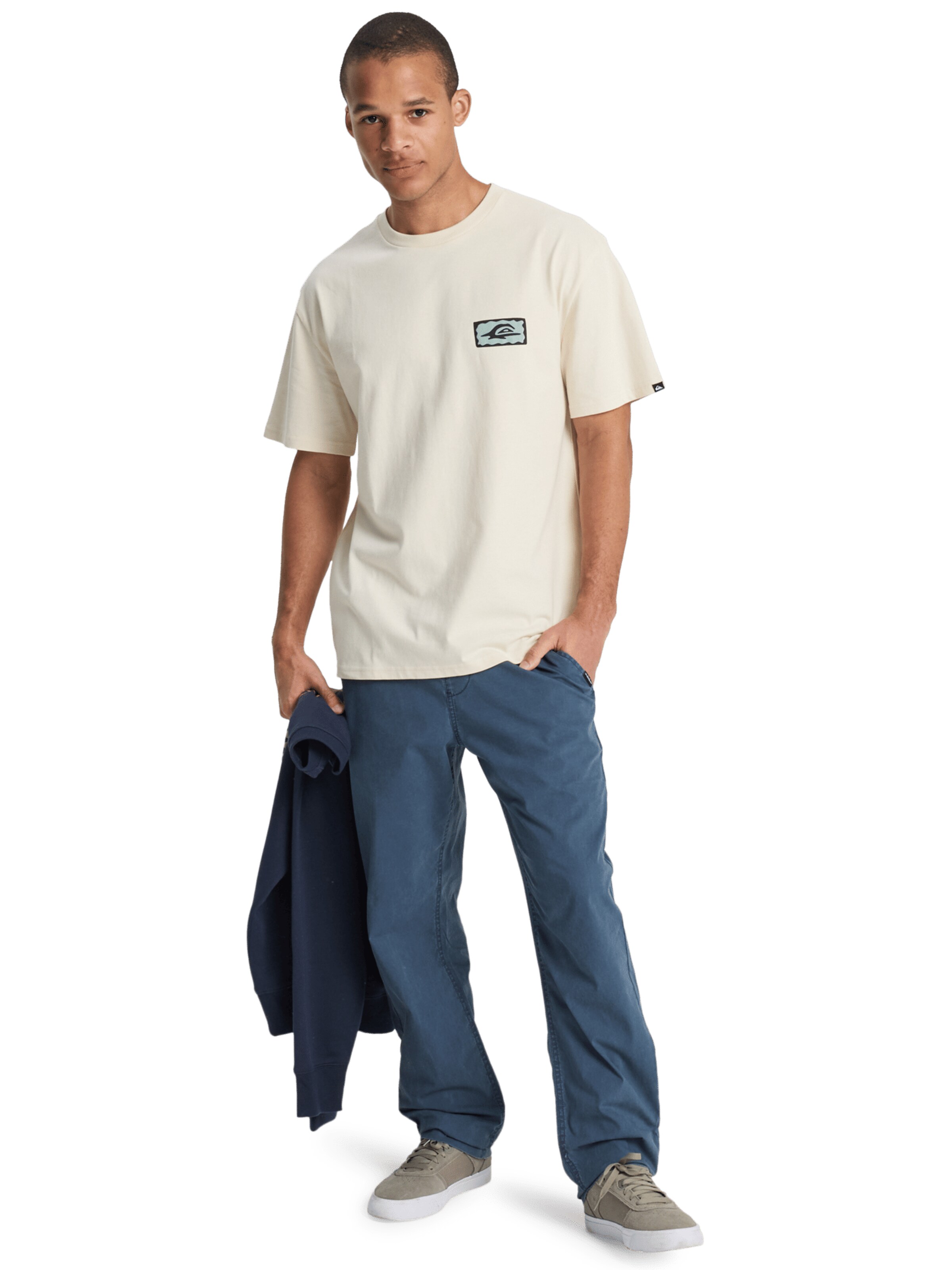 QUIKSILVER Funktionstopp 'Serenity Splash' i beige