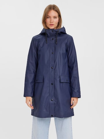 VERO MODA Between-Seasons Coat in Blue: front