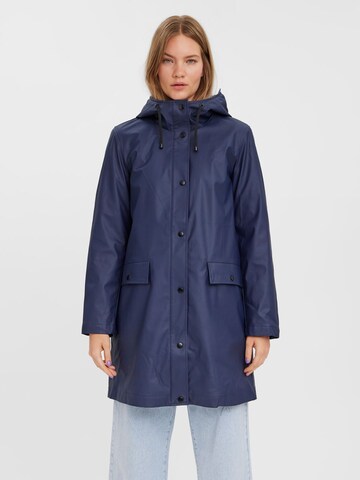 VERO MODA Between-Seasons Coat in Blue: front