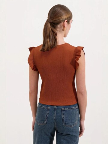 Bigdart Bluse in Braun