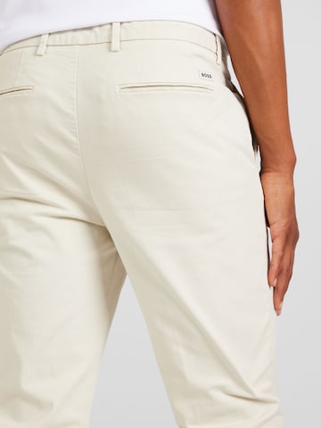 Slimfit Pantaloni chino 'Kaito 1' di BOSS in beige