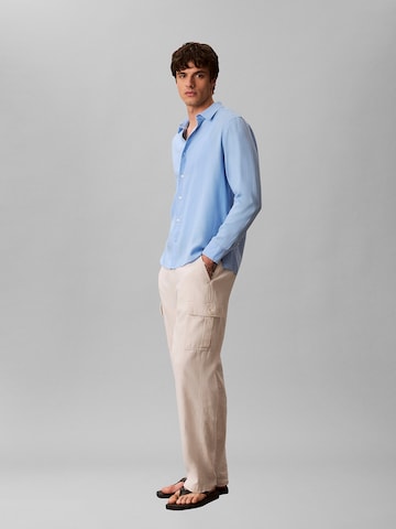 Calvin Klein Regular fit Overhemd in Blauw