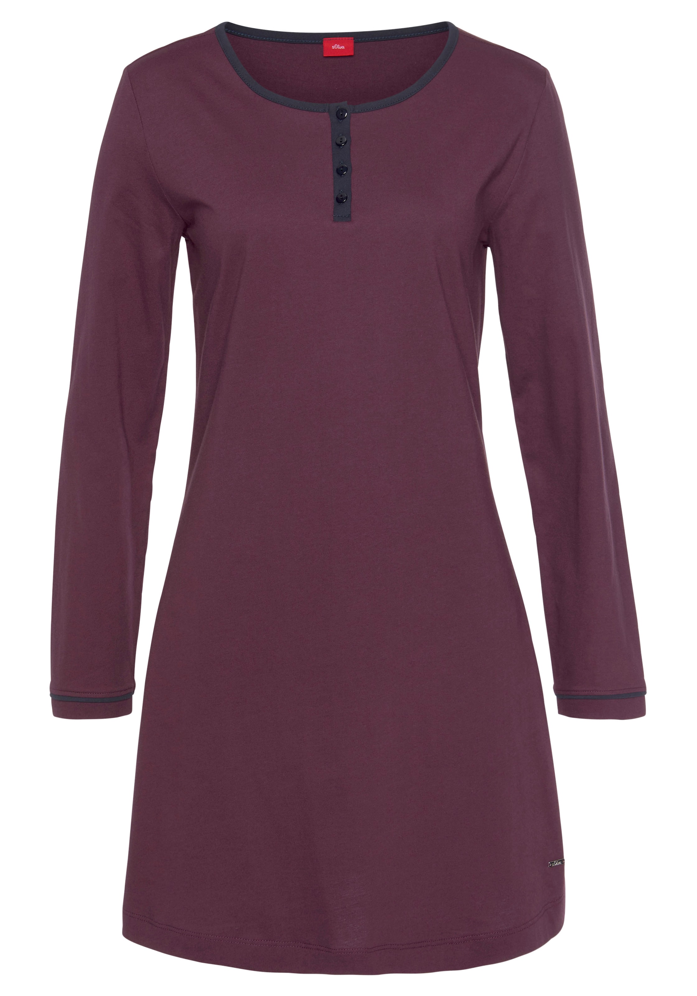 Camicia da notte di s.Oliver in rosso: frontale