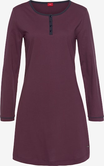 s.Oliver Chemise de nuit en bordeaux, Vue avec produit