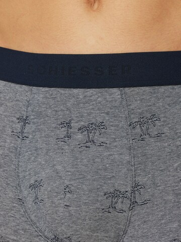 SCHIESSER Boxershorts ' 95/5 Organic Cotton ' in Blauw