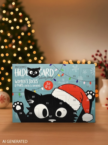 United Labels Socks 'Adventskalender Ralf Schmitz Hildegard mit 12 Paar' in Mixed colours