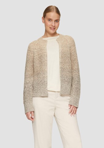 s.Oliver Knit cardigan in Beige: front