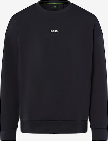 BOSS Суичър 'Stenson' в черно: отпред