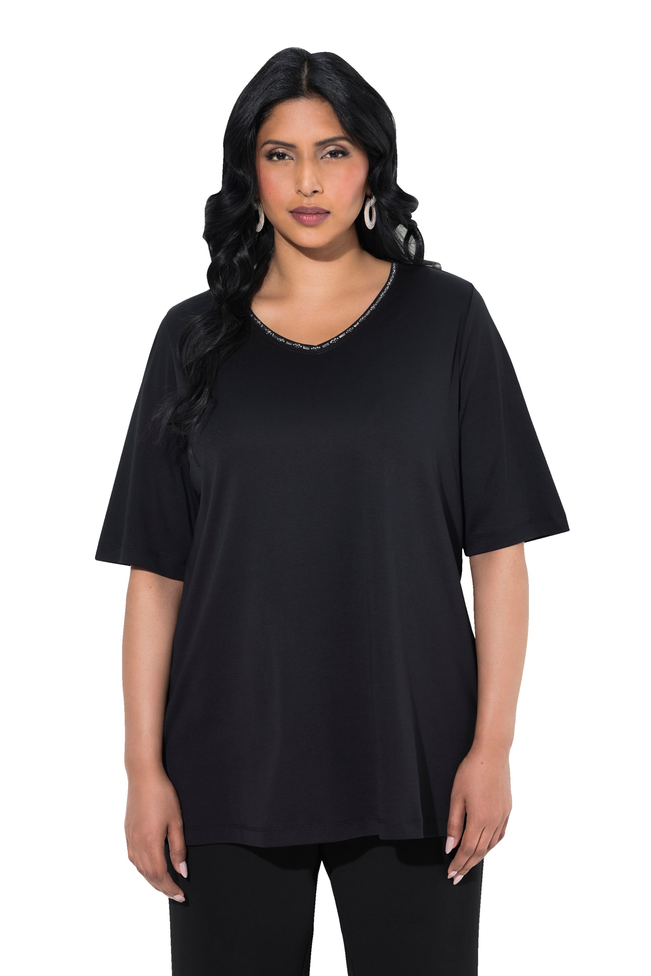 Ulla Popken Särk, värv must: eest vaates