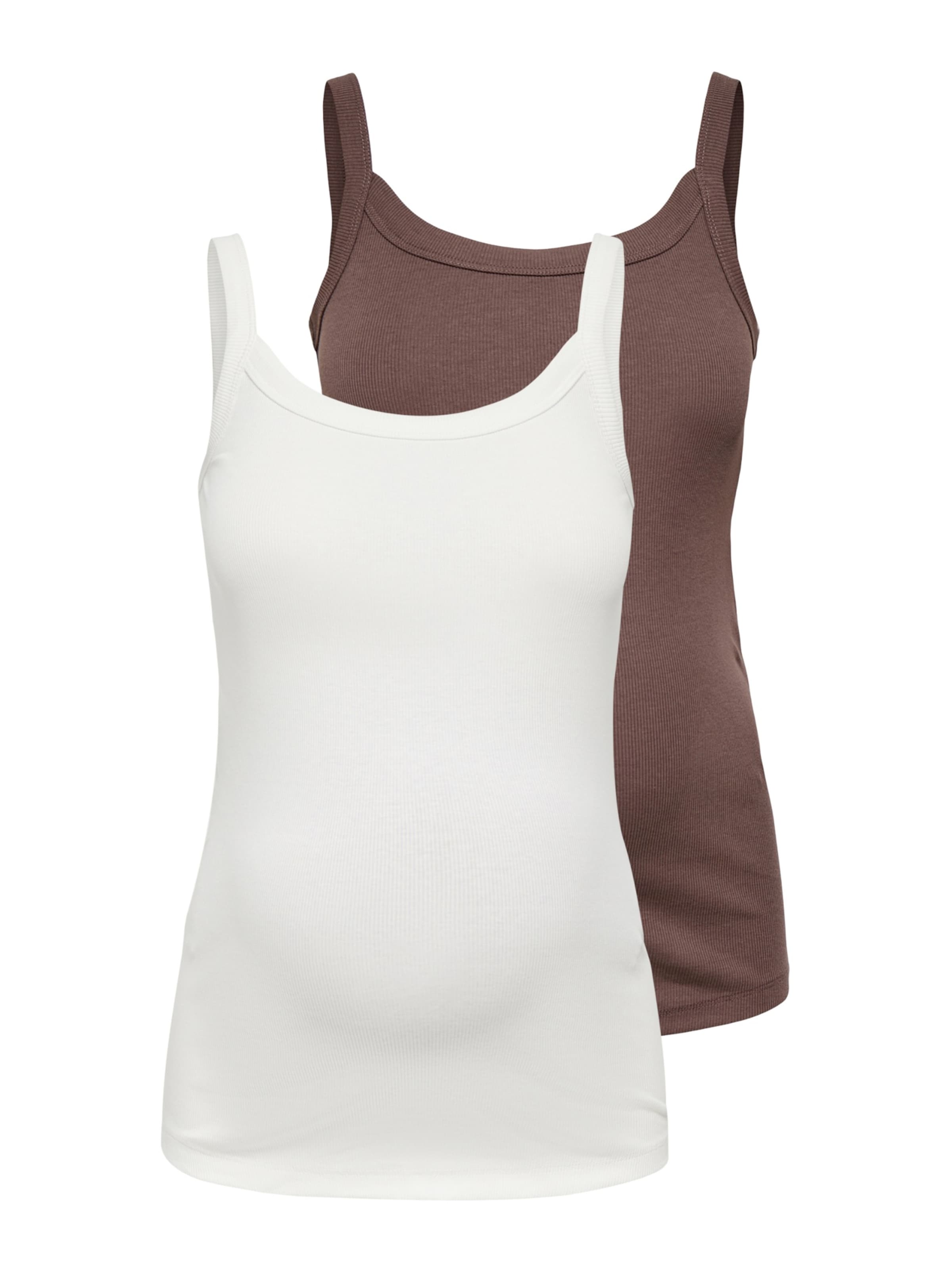 Only Maternity Topp i brun: framsida