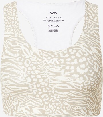 RVCA Bustier Sport bh in Beige: voorkant