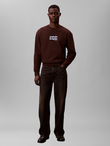 Calvin Klein Μπλούζα φούτερ σε καφέ