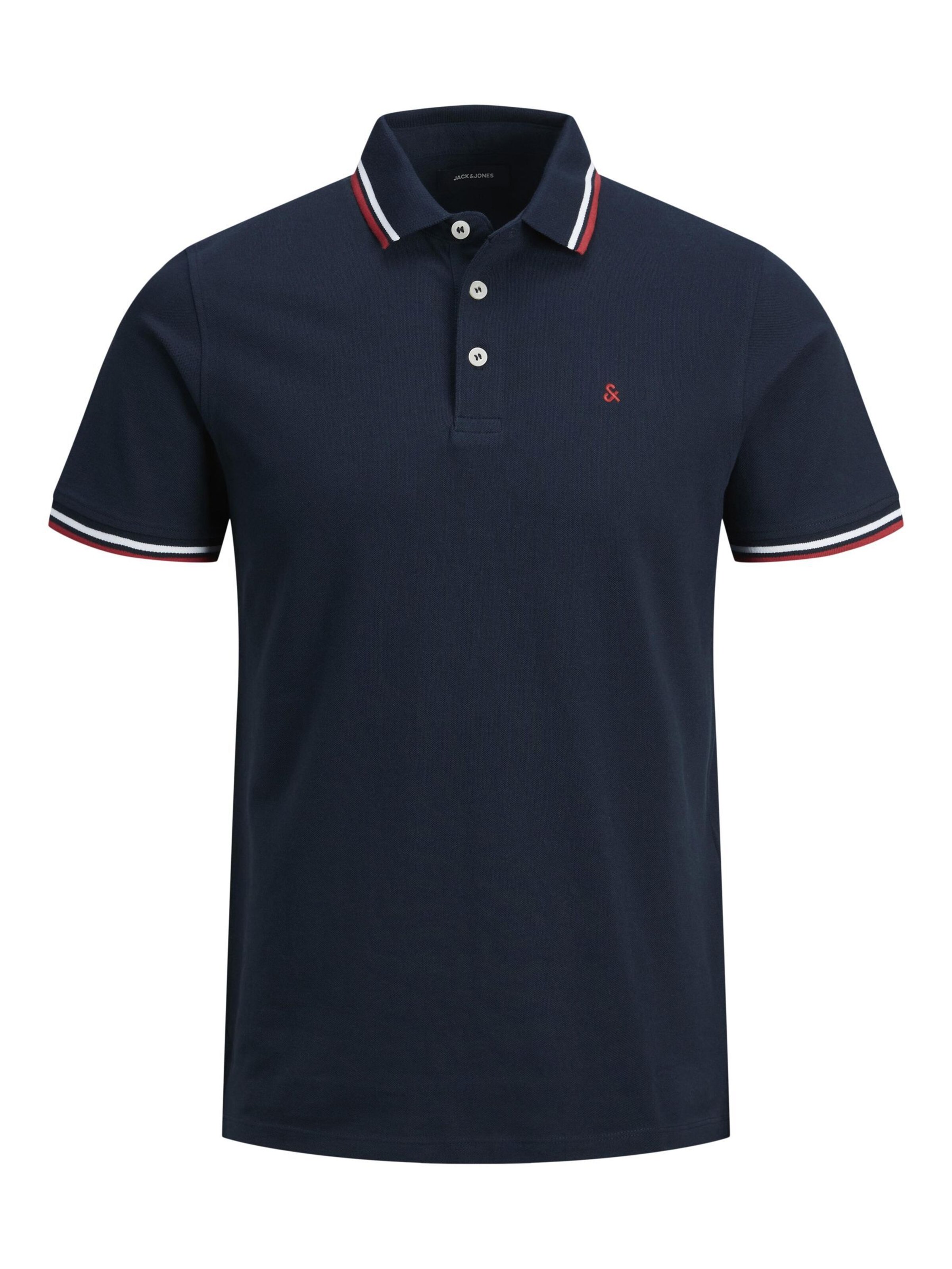 JACK & JONES Poloshirt 'JJEPaulos' in Blau: Vorderseite