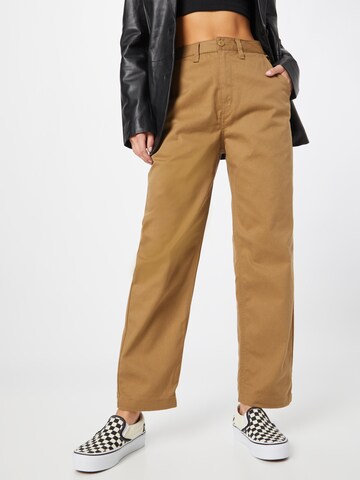 regular Pantaloni chino di VANS in marrone: frontale