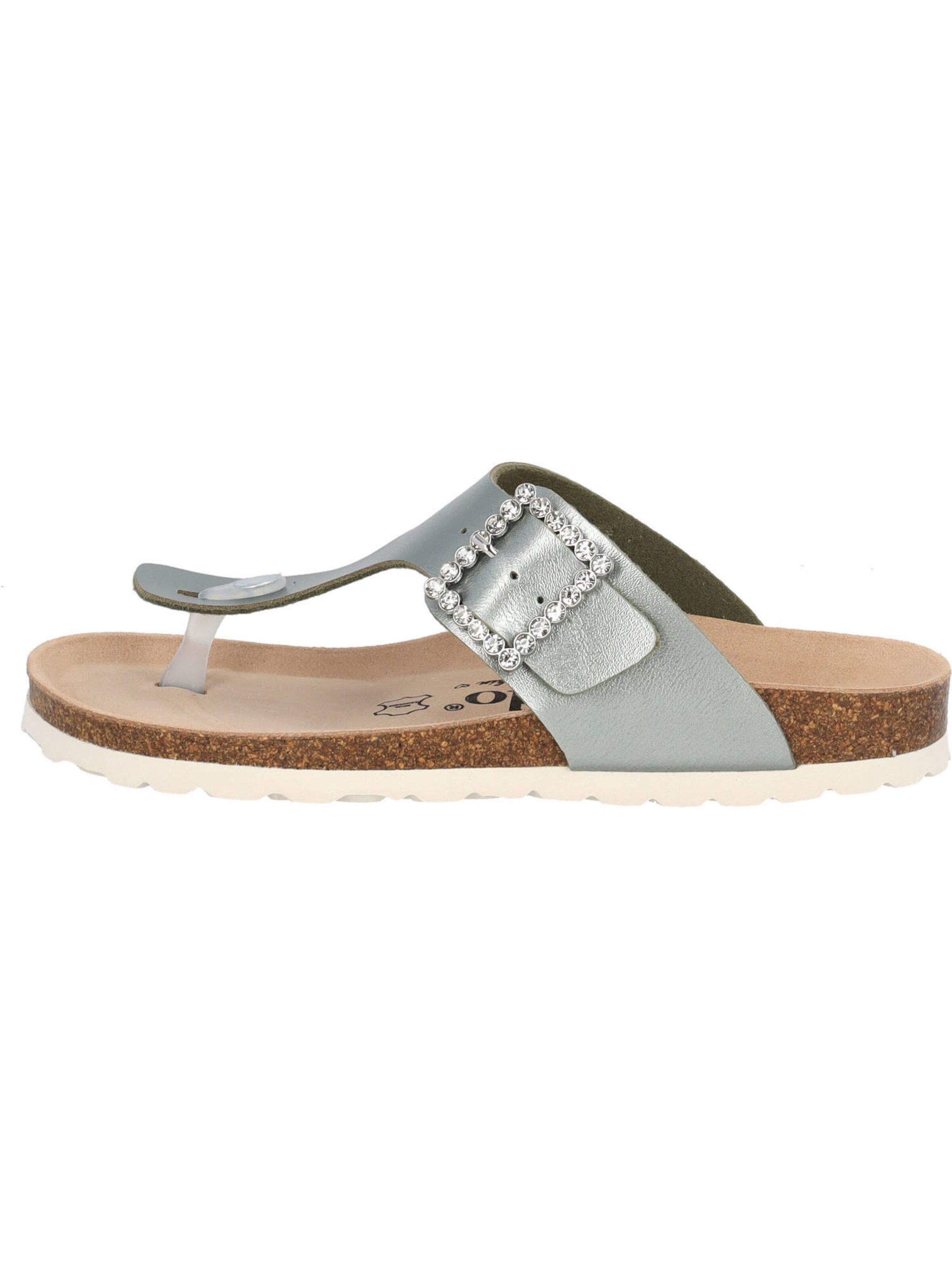 Palado by Sila Sahin T-bar sandals 'Kos SQ' in Green: front