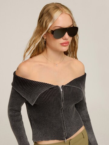 Cardigan Cheyenne Ochsenknecht en gris : devant