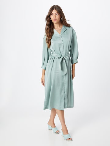 Robe-chemise 'Myrina' MSCH COPENHAGEN en vert : devant