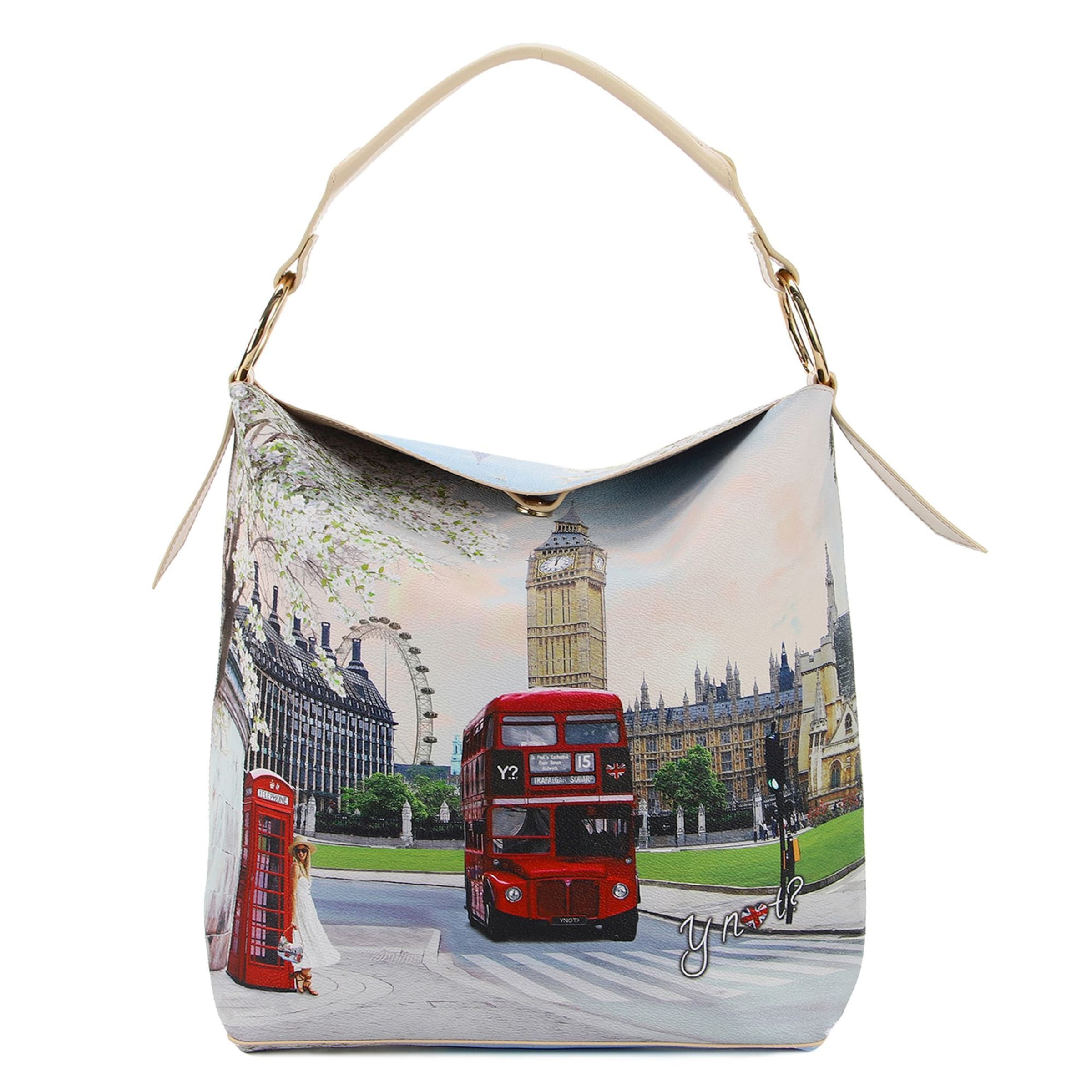 Borsa a spalla 'Yesbag' di Y Not? in rosso: frontale