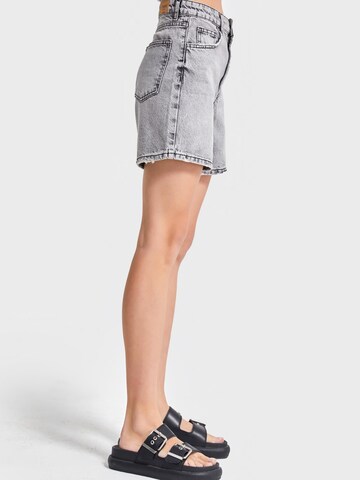 IT'S BASIC Regular Jeans 'Mini Denim Short' in Grijs