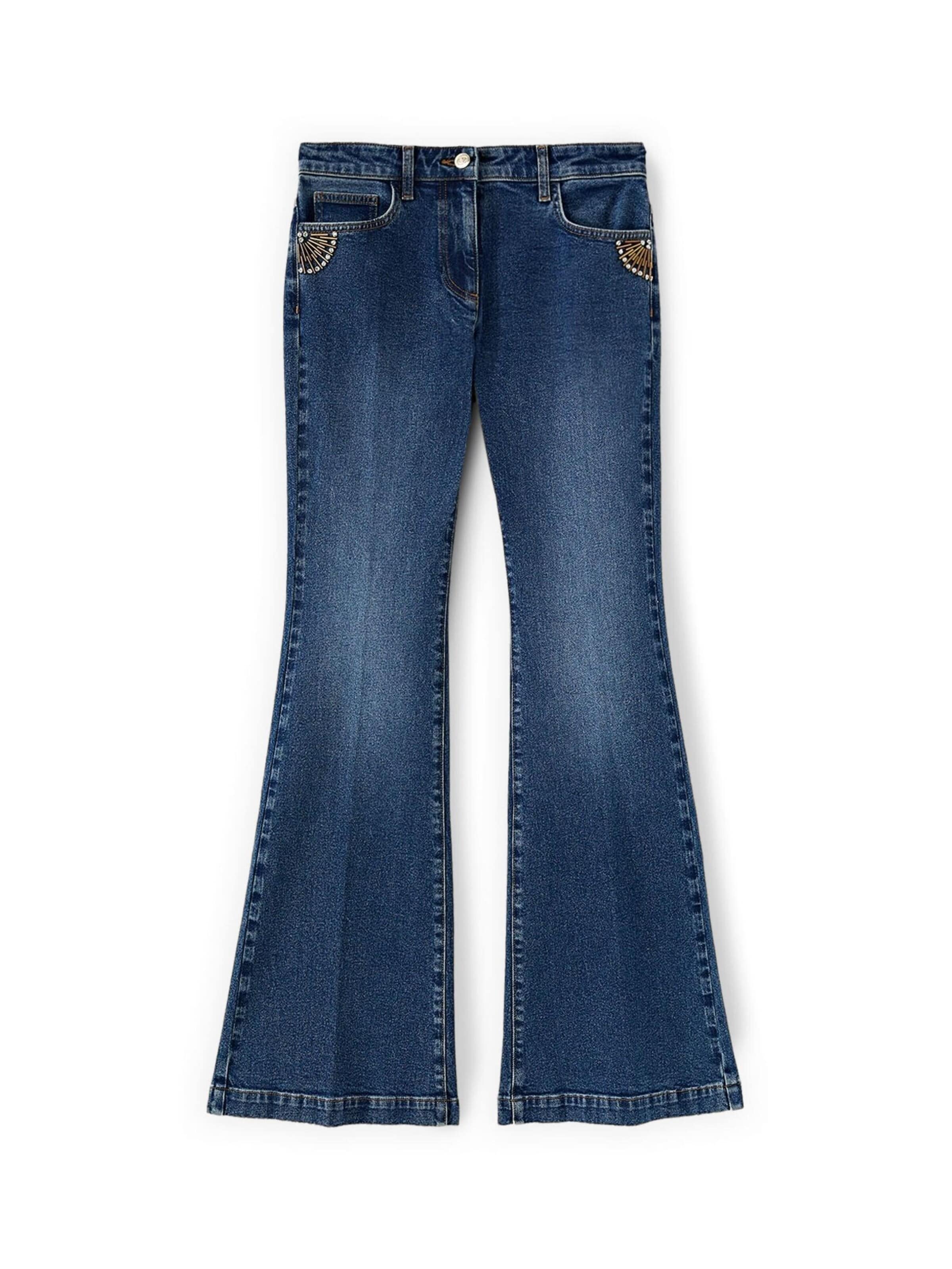 MOTIVI Flared Jeans in Blue: front