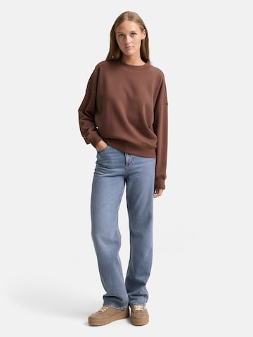 Sweat-shirt TOM TAILOR DENIM en marron