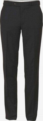 CLUB OF COMFORT Regular Pleated Pants in Black: front