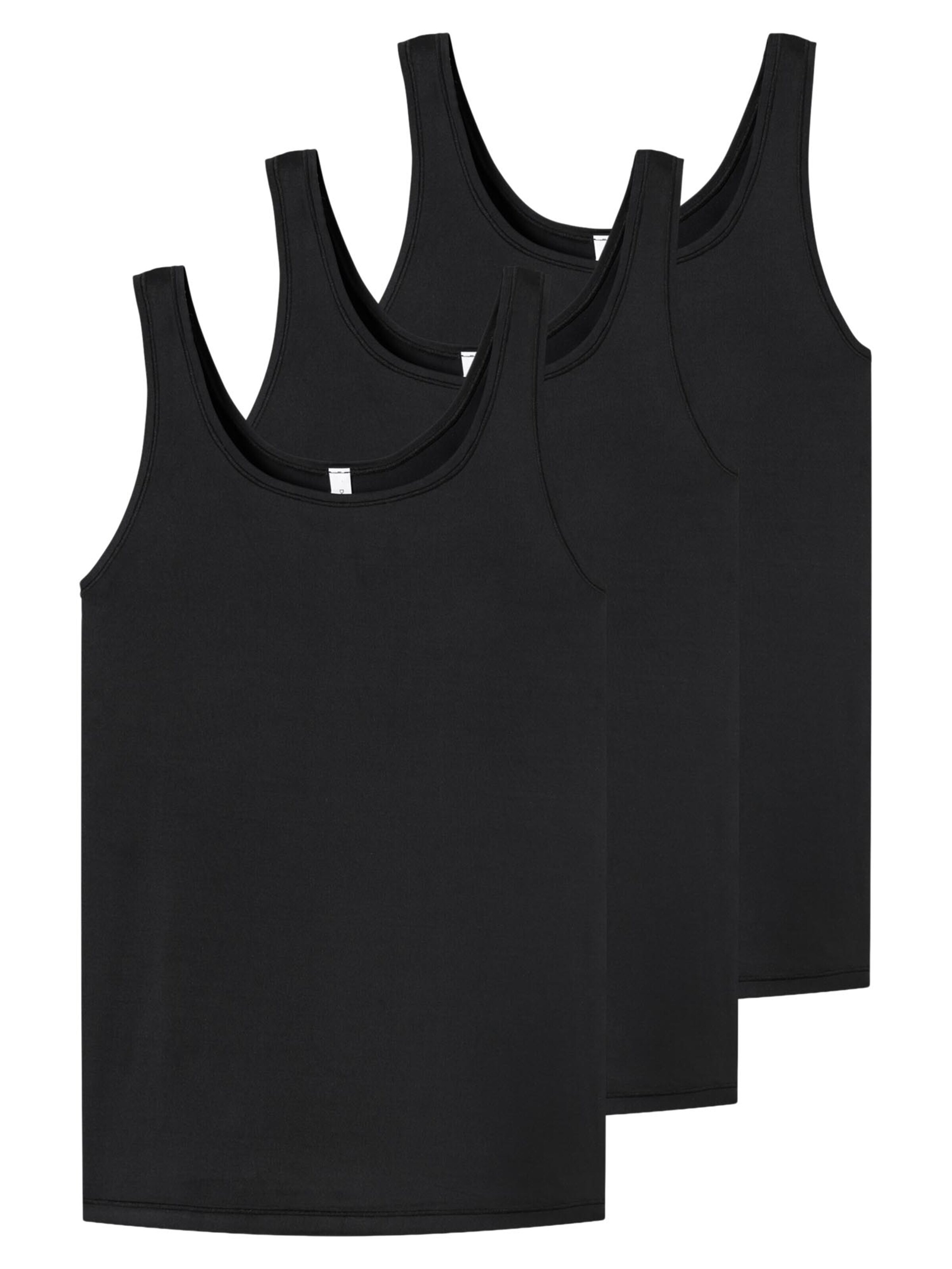 SCHIESSER Undershirt 'Unique Mirco' in Black: front