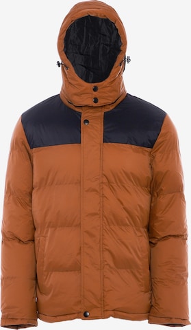 keepsuwarm Winter Jacket in Brown: front
