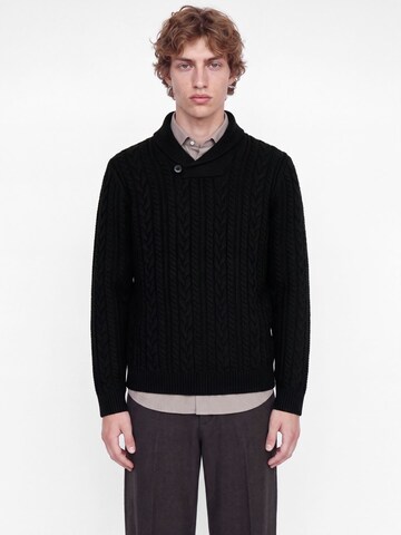 Jack & Jones Premium Свитер 'JPRBlucallum' в Черный: спереди