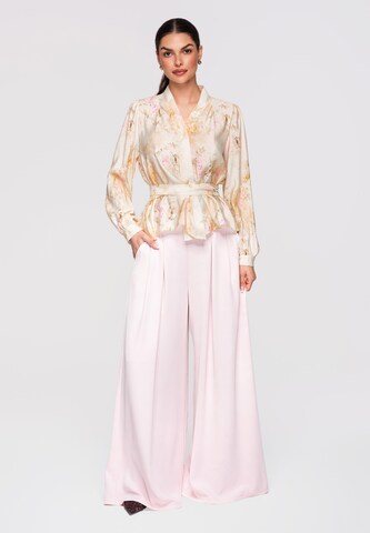 Ombre Blouse in Beige