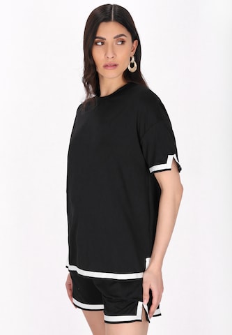 faina - Camisa 'Fashion Look' em preto: frente