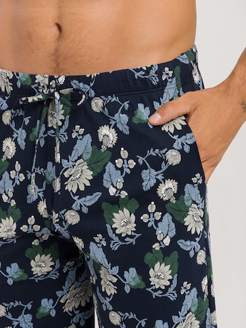 Hanro Pajama Pants ' Night & Day ' in Blue