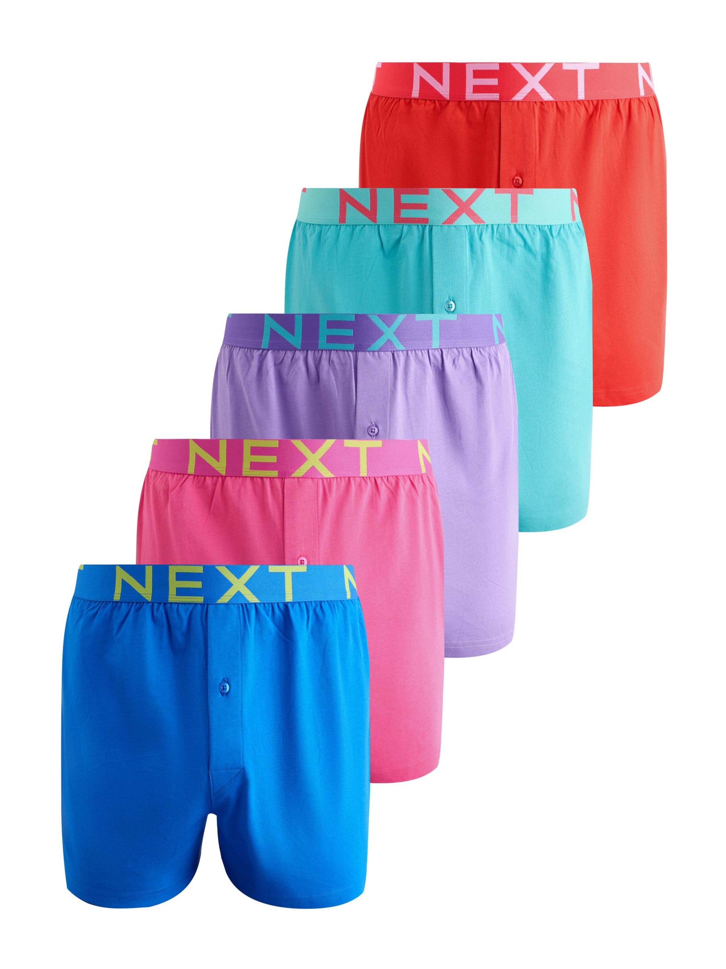 Boxer Next di colore turchese / blu reale / lavanda / pitaya / rosso, Visualizzazione prodotti