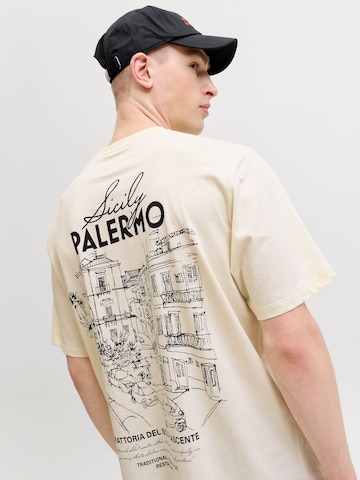 Maglietta 'JORVacation' di JACK & JONES in bianco