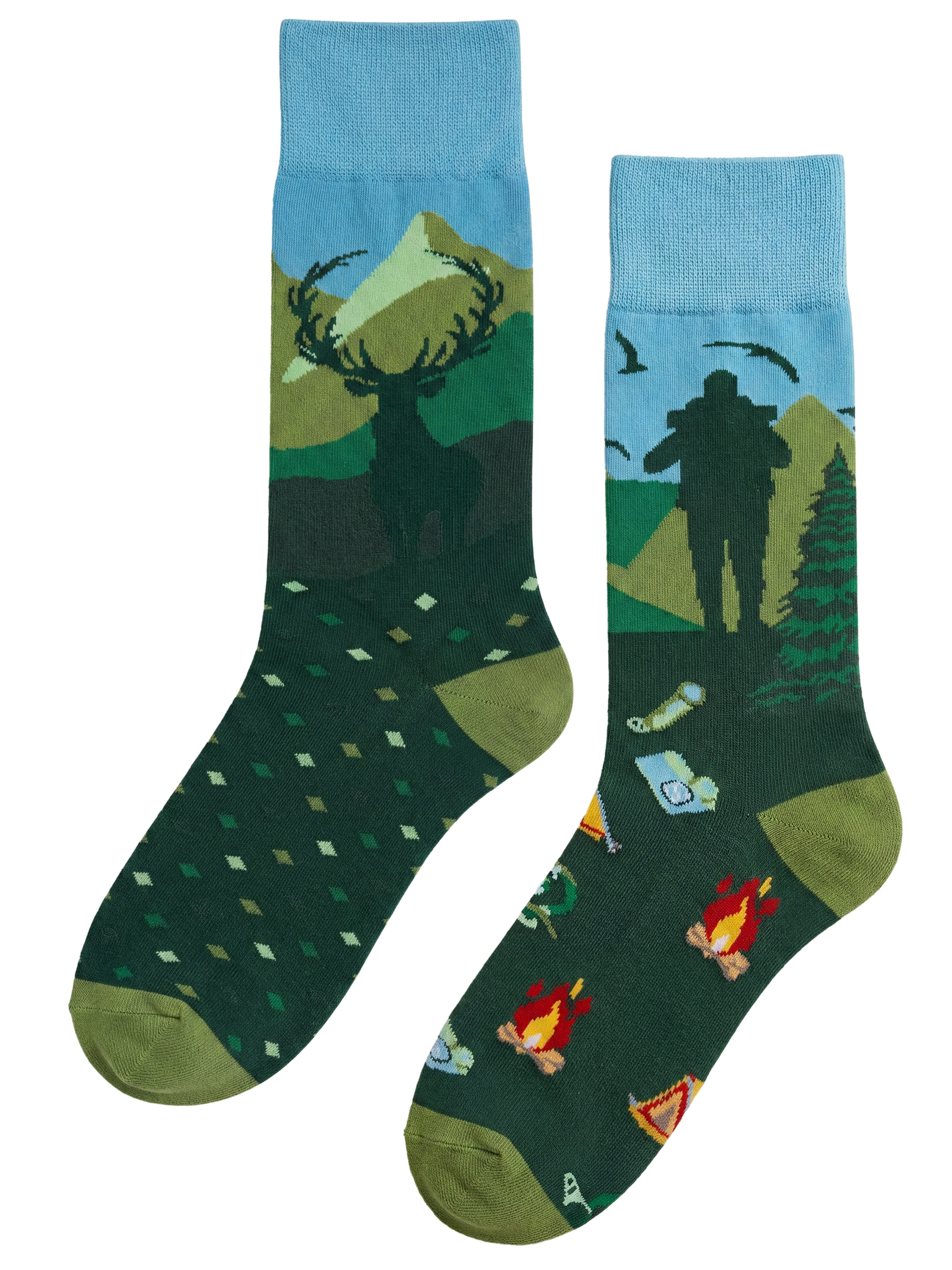 Circle Five Socken‌‌‌‌‌‌‌‌‌ in Grün: Vorderseite