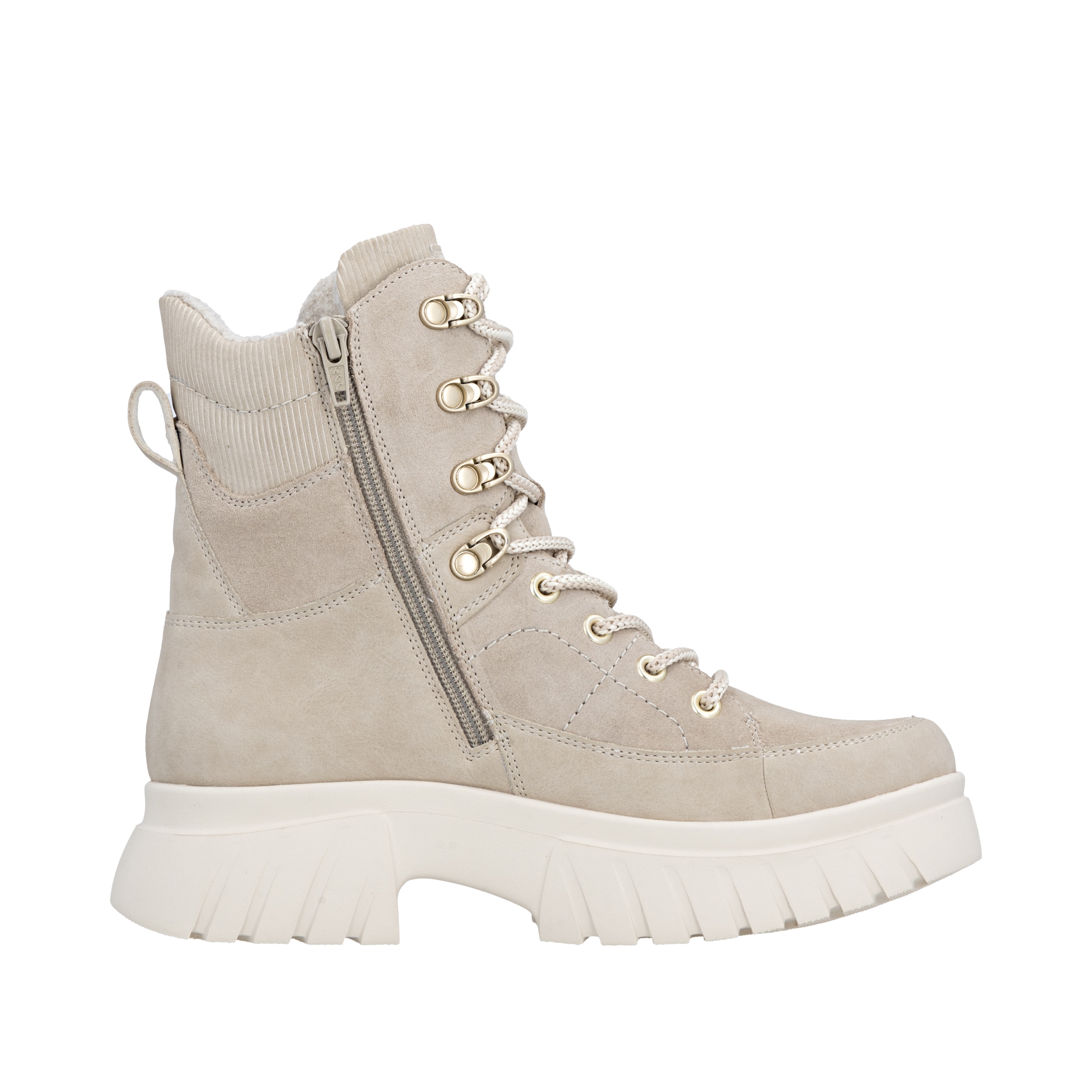 Rieker Sport Μποτάκι με κορδόνια σε μπεζ