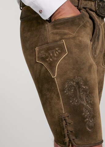 Regular Pantalon folklorique 'Wagnun' SPIETH & WENSKY en marron