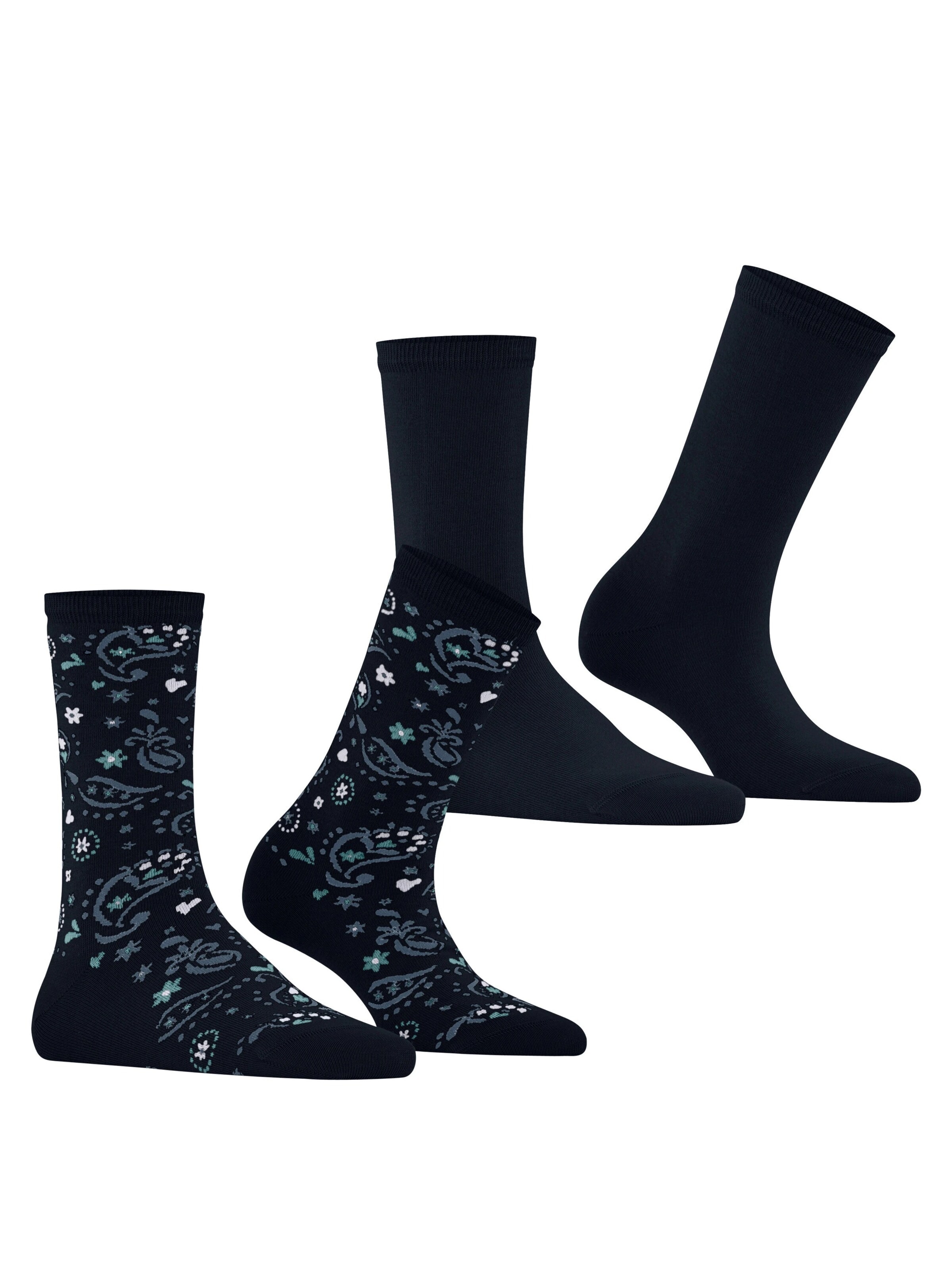 ESPRIT Socks 'Soft Paiyley 2-Pack' in Blue