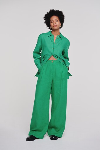 Pleat-front trousers 'Hainault '