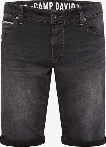 CAMP DAVID Regular Jeans 'CO:NO' in Black: front