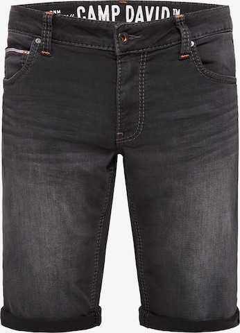 CAMP DAVID Regular Jeans 'CO:NO' in Black: front