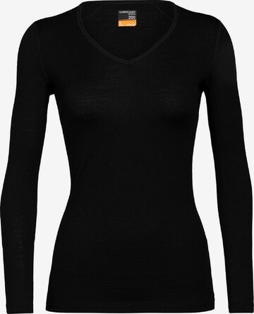 ICEBREAKER Athletic Sweatshirt in Black: front