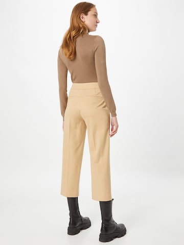 ESPRIT Loose fit Pleated Pants 'Punto di Roma' in Beige