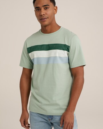 T-Shirt WE Fashion en vert : devant