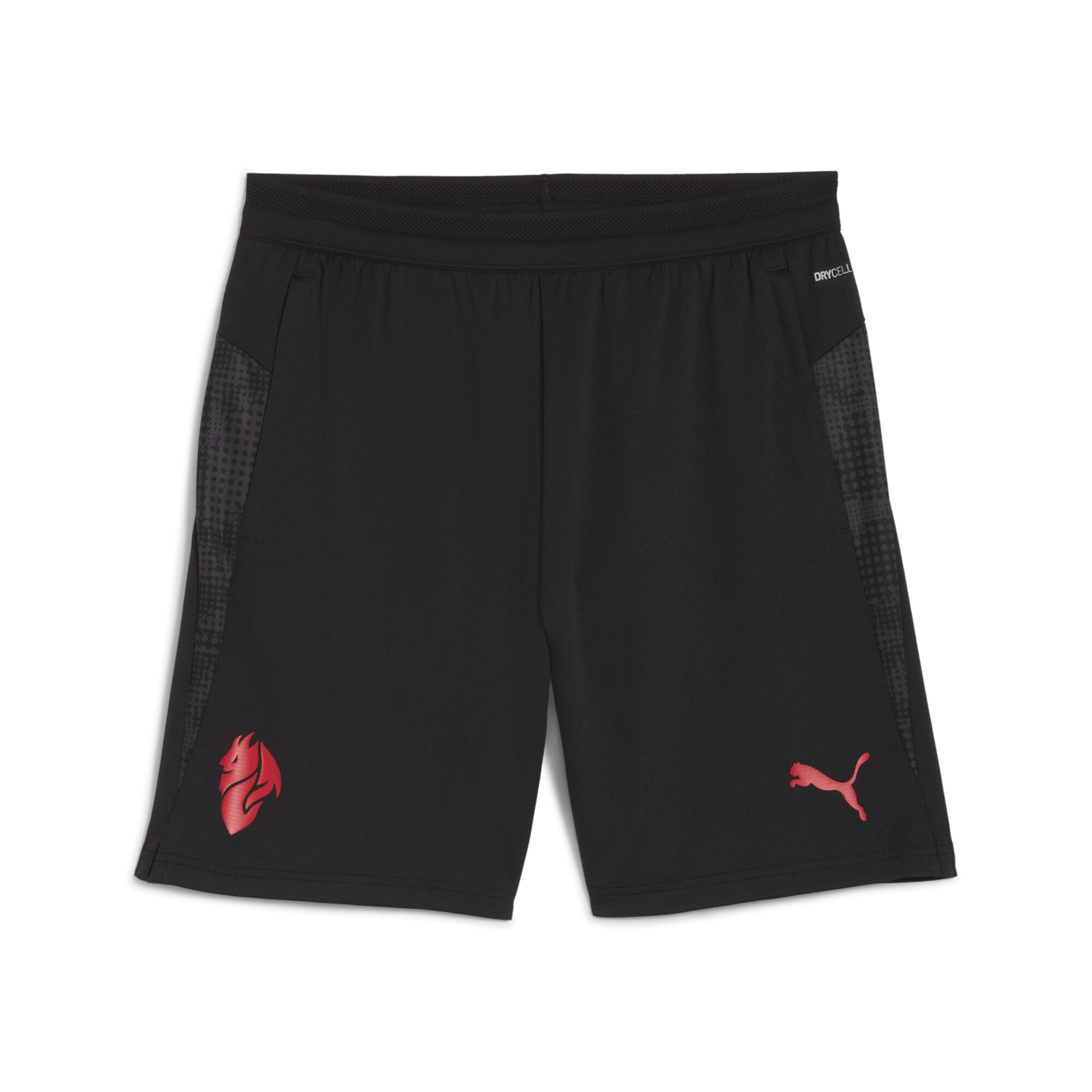 Regular Pantalon de sport 'AC Milan' PUMA en noir : devant