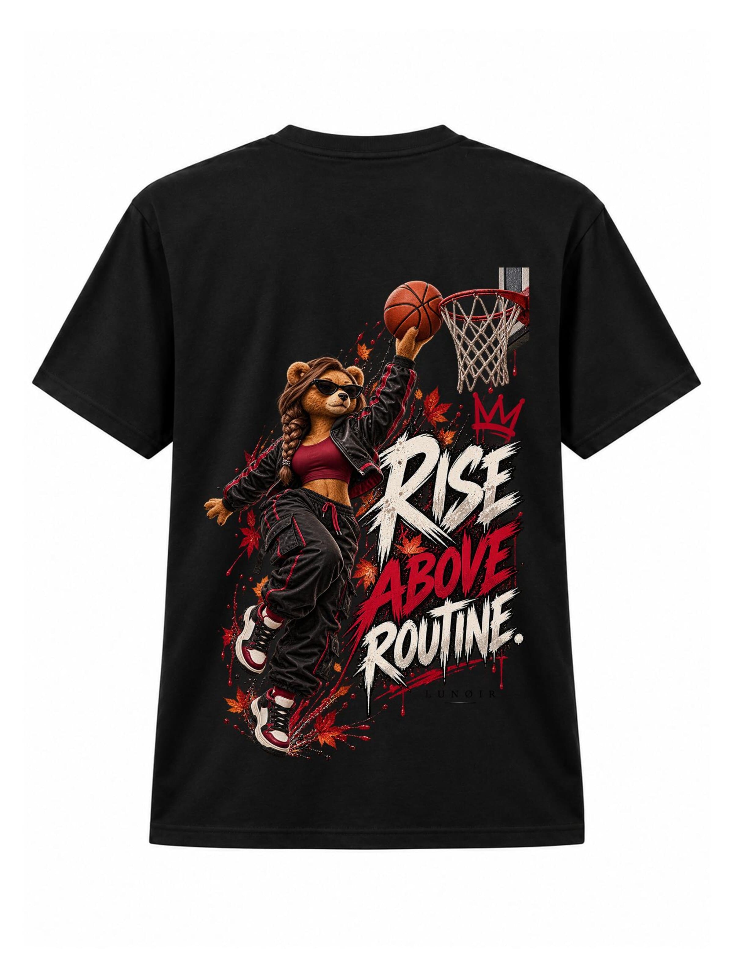 LUNØIR StudioMajica 'BOSS Femme Basketball Daily Rise' - crna boja: prednji dio